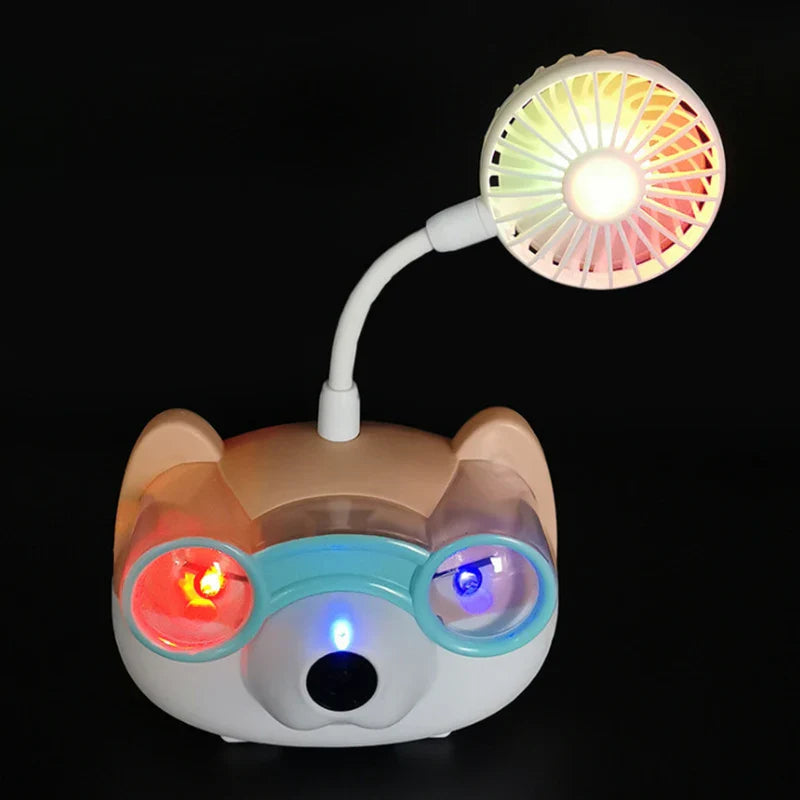 KTX-923155 Mini Bubble Camera Toy with Fan Function for Kids Outdoor Play - Creative Electric Bubble Blowing Machine