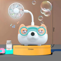 HKM-923155 Mini Bubble Camera Toy with Fan Function for Kids Outdoor Play - Creative Electric Bubble Blowing Machine