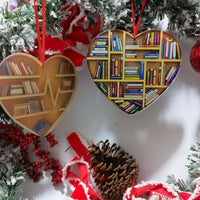 HKM-923347 Acrylic Heart-Shaped Ornaments for Holiday Decorations and Bookshelves