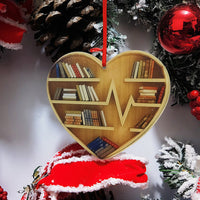 HKM-923347 Acrylic Heart-Shaped Ornaments for Holiday Decorations and Bookshelves