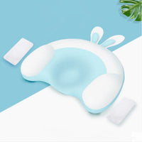 HKM-923347 Memory Foam Shaped Pillow for Infants - Breathable, Anti-Eccentric Design, 100% Cotton Cover