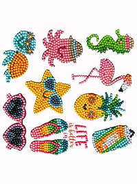 HKM-923731 5D DIY Diamond Art Kit with Resin Drill - 6x8cm Decorative Frame