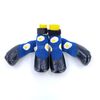 HKM-923731 Soft Soled Waterproof Dog Socks with Anti-Slip Design - 4 Pack