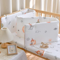 HKM-923859 Newborn Baby Cotton Gauze Bed Fence – Multiple Sizes Available