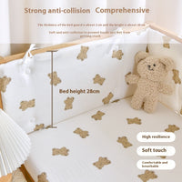 HKM-923859 Newborn Baby Cotton Gauze Bed Fence – Multiple Sizes Available