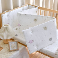 HKM-923859 Newborn Baby Cotton Gauze Bed Fence – Multiple Sizes Available