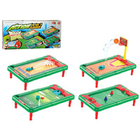 HKM-924307 Mini 6-in-1 Interactive Tabletop Game Set for Pool, Hockey, Basketball, and Golf, Ages 3+