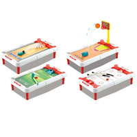 HKM-924307 Mini 6-in-1 Interactive Tabletop Game Set for Pool, Hockey, Basketball, and Golf, Ages 3+