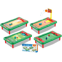 HKM-924307 Mini 6-in-1 Interactive Tabletop Game Set for Pool, Hockey, Basketball, and Golf, Ages 3+