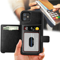 HKM-924307 Mobile Phone Magnetic Protective Sleeve - Waterproof and Scratch-Resistant Back Cover for Card Storage