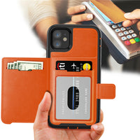 HKM-924307 Mobile Phone Magnetic Protective Sleeve - Waterproof and Scratch-Resistant Back Cover for Card Storage