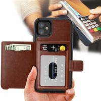 HKM-924307 Mobile Phone Magnetic Protective Sleeve - Waterproof and Scratch-Resistant Back Cover for Card Storage