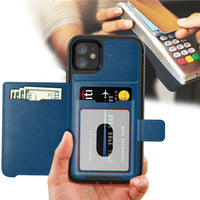 HKM-924307 Mobile Phone Magnetic Protective Sleeve - Waterproof and Scratch-Resistant Back Cover for Card Storage