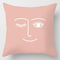 HKM-924499 Linen Floral Cushion Cover for Home Decoration - 45x45cm, No Pillow Included