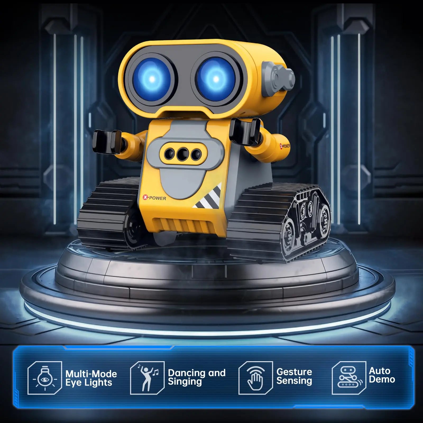 HKM-924627 Interactive Smart Gesture Sensing RC Robot with Light and Sound for Ages 8 and Up
