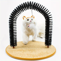 HKM-924691 Cat Self-Grooming Arch and Massage Toy - Interactive Scratching Brush for Cats and Kittens
