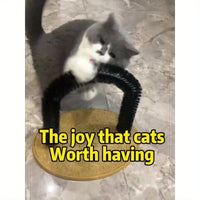 HKM-924691 Cat Self-Grooming Arch and Massage Toy - Interactive Scratching Brush for Cats and Kittens