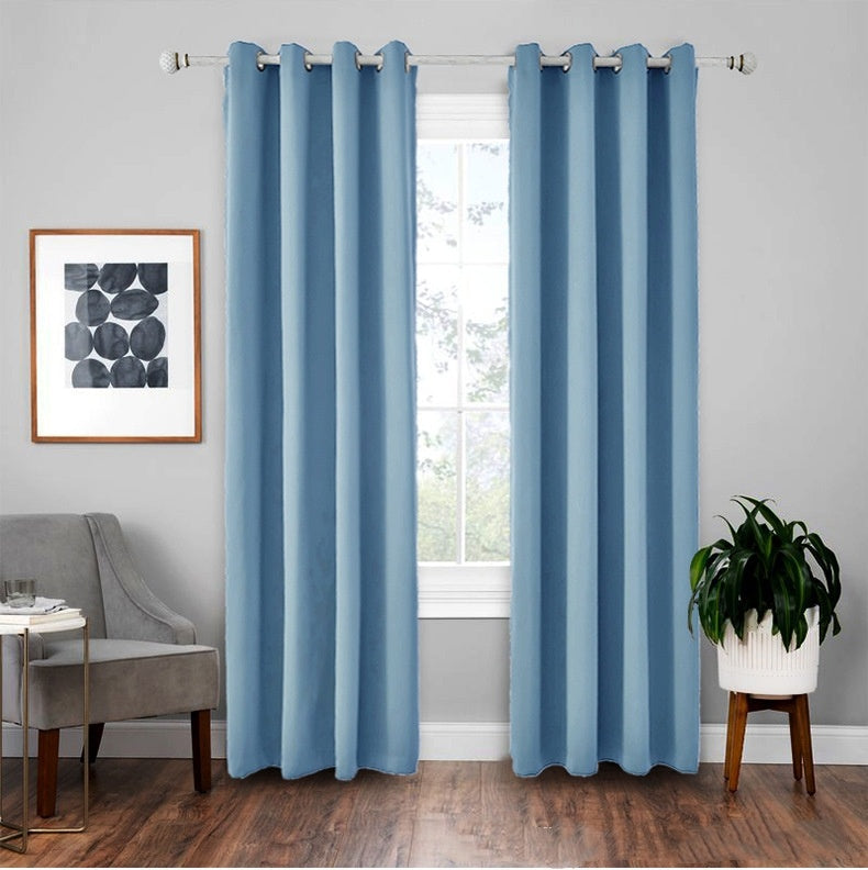 HKM-924755 Modern Glow-in-the-Dark High Precision Shading Curtain - 71%-90% Sunshade, Stone Finished Fabric