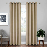 HKM-924755 Modern Glow-in-the-Dark High Precision Shading Curtain - 71%-90% Sunshade, Stone Finished Fabric
