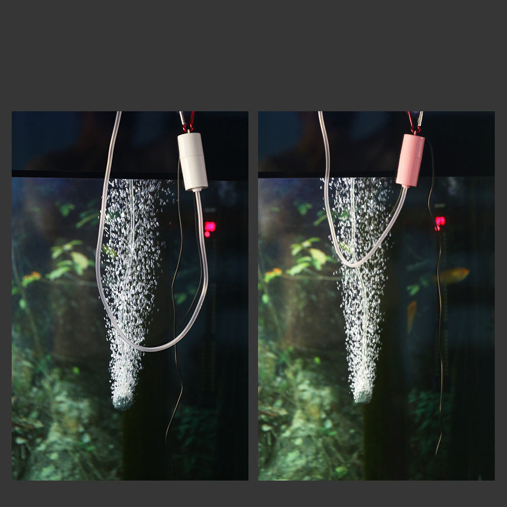 HKM-924883 Portable Mini USB Oxygen Air Pump for Aquatic Tanks, Silent Energy-Saving Design
