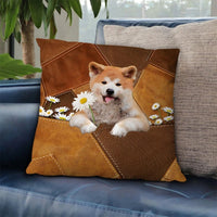 HKM-925011 Cute Dog 3D Cartoon Print Office Lunch Break Pillow - Cotton Filled, Modern Style, 50x50cm & 45x45cm