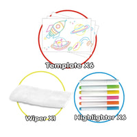 HKM-925011 Luminous Educational Drawing Board for Kids - Reusable Magic Color Art Toy, Ages 5-7