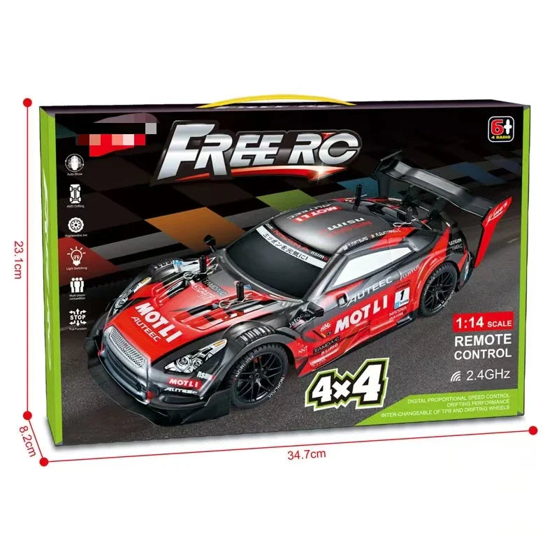HKM-925203 1/14 Scale Electric Four Wheel Drive 20km/h Remote Control Drift Car with 2.4G Wireless Technology