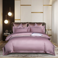 HKM-925203 Long-Staple Cotton 4-Piece Bedding Set for 1.5-1.8M and 2.0M Beds, Soft and Durable