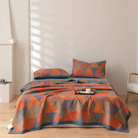 HKM-925203 Multifunctional Three-Layer Gauze Blanket with Pillowcase in Various Colors and Sizes