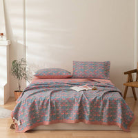 HKM-925203 Multifunctional Three-Layer Gauze Blanket with Pillowcase in Various Colors and Sizes