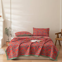 HKM-925203 Multifunctional Three-Layer Gauze Blanket with Pillowcase in Various Colors and Sizes