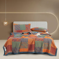 HKM-925203 Multifunctional Three-Layer Gauze Blanket with Pillowcase in Various Colors and Sizes