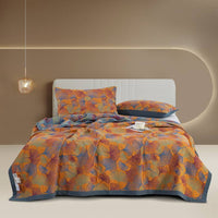 HKM-925203 Multifunctional Three-Layer Gauze Blanket with Pillowcase in Various Colors and Sizes
