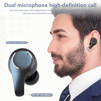 HKM-925267 Active Noise Cancelling Bluetooth Headset with Stereo Sound and Voice Control - Wireless Earplugs