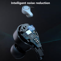 HKM-925267 Active Noise Cancelling Bluetooth Headset with Stereo Sound and Voice Control - Wireless Earplugs