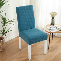 HKM-925267 Thick Knitted Polyester Half-Pack Chair Cover - Modern Rectangle Design in Various Colors