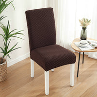 HKM-925267 Thick Knitted Polyester Half-Pack Chair Cover - Modern Rectangle Design in Various Colors