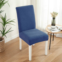 HKM-925267 Thick Knitted Polyester Half-Pack Chair Cover - Modern Rectangle Design in Various Colors
