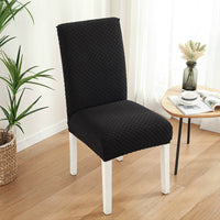 HKM-925267 Thick Knitted Polyester Half-Pack Chair Cover - Modern Rectangle Design in Various Colors