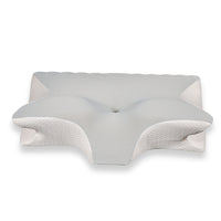 HKM-925331 Memory Foam Cervical Support Pillow - Slow Rebound Ox Horn Shape, 59x40x12cm, Tencel Diamond Lattice