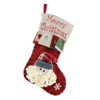 HKM-925331 Three-Dimensional Merry Christmas Gift Bag - Santa, Snowman, or Elk Styles in Cloth