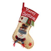 HKM-925331 Three-Dimensional Merry Christmas Gift Bag - Santa, Snowman, or Elk Styles in Cloth