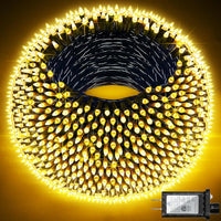 HKM-925395 470ft 1500 LED Outdoor Christmas String Lights - 12 Modes, Dimmable, Timer, Waterproof for Home and Holiday Decor