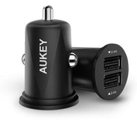 HKM-925395 Compact 24W Dual USB Car Charger with AiPower Adaptive Charging Technology