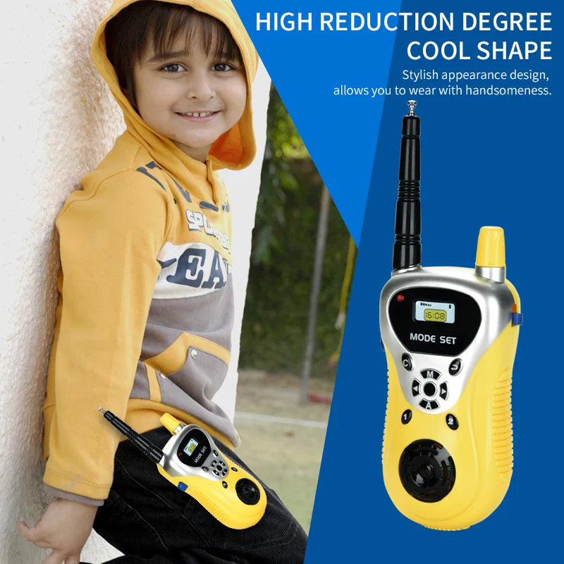 HKM-925459 Portable Handheld Walkie Talkie Set for Kids - 80m Remote Communication, Intercom Interphone Toys