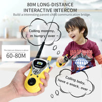 HKM-925459 Portable Handheld Walkie Talkie Set for Kids - 80m Remote Communication, Intercom Interphone Toys