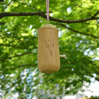 HKM-925459 Wooden Hummingbird Hanging Swing Nest House for Birds, 13x5x5cm