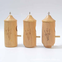 HKM-925459 Wooden Hummingbird Hanging Swing Nest House for Birds, 13x5x5cm