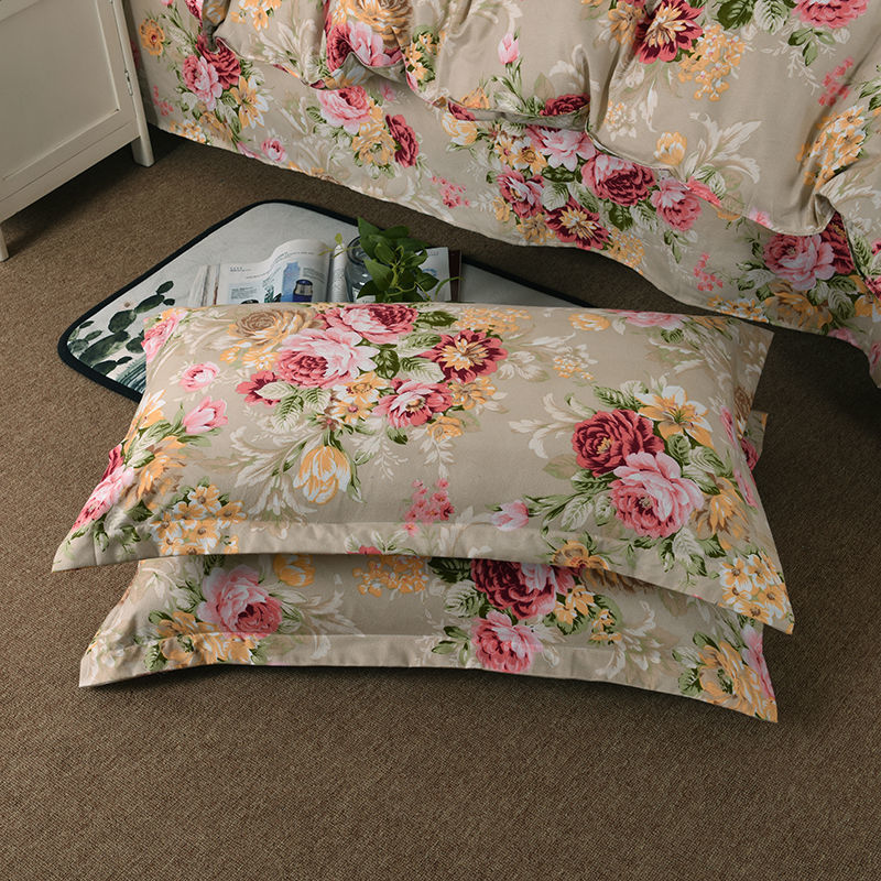 HKM-925523 High-Density Polyester Pillowcase in Modern Simplicity Design for Adults and College Students