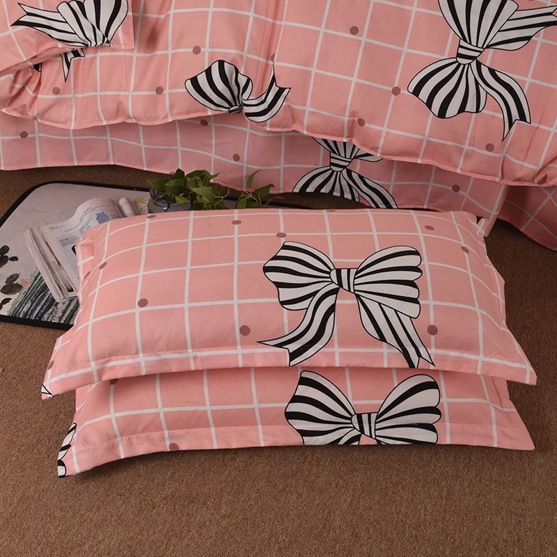HKM-925523 High-Density Polyester Pillowcase in Modern Simplicity Design for Adults and College Students